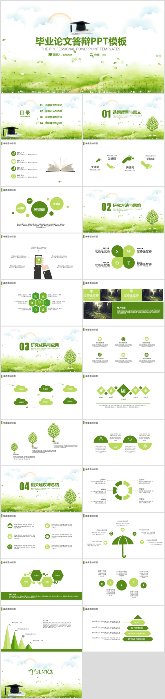 毕业答辨设计ppt通用模板
