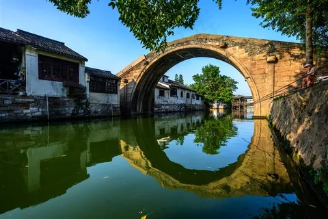 浙江湖州南浔古镇风景图片