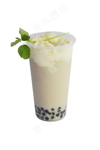 蛋糕珍珠奶茶（PNG免抠图）