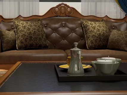 元叶盛美式风格效果图