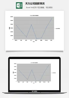 回款情况财务行政EXCEL模板