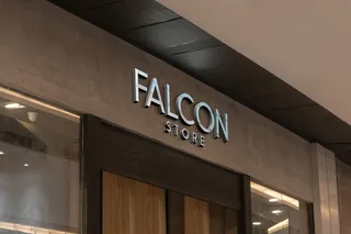 设计棕色迹象标志装饰样机