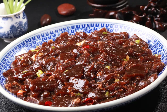 肉沫炒凉粉 (2)