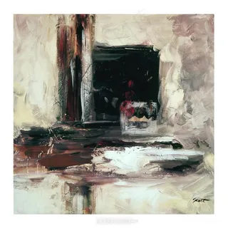 抽象艺术室内插画