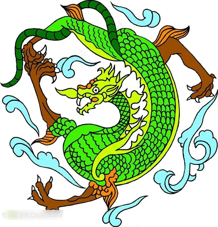古典龙纹图案素材