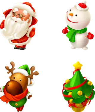 圣诞节平安夜圣诞树免扣素材圣诞元素