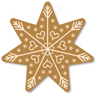 圣诞节雪花姜饼图片 圣诞节雪花姜饼图片