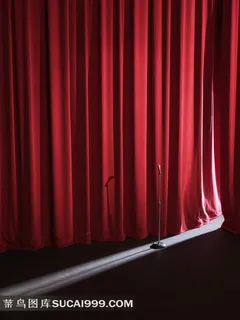 舞台红色幕布