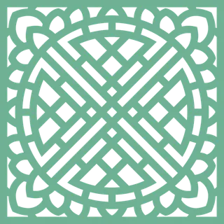 简约风中式传统图案窗花贴画镂空窗户瓷砖PNG免扣图片素材 (80)