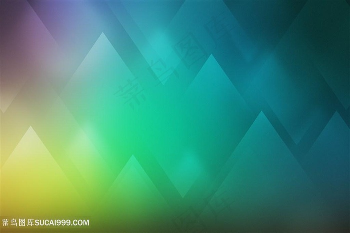 绿色几何多边形背景高清图片