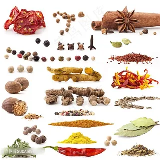 辣椒茴香姜黄胡椒香叶花椒八角香料 辣椒茴香姜黄胡椒香叶花椒八角香料