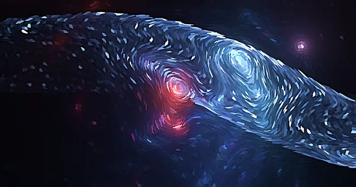 梵高星空质感的太空宇宙底纹背景