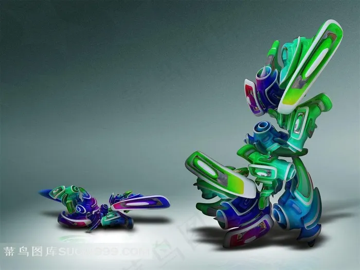 3D创意图形壁纸图片