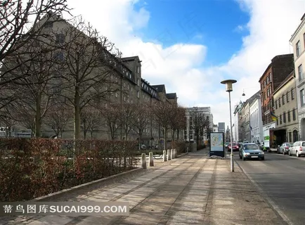 丹麦首都哥本哈根的城市风景图片素材