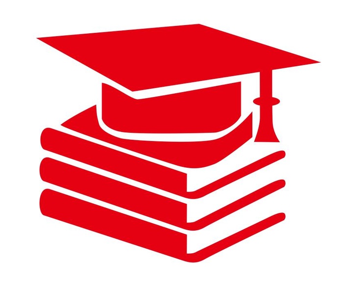 矢量书本博士帽