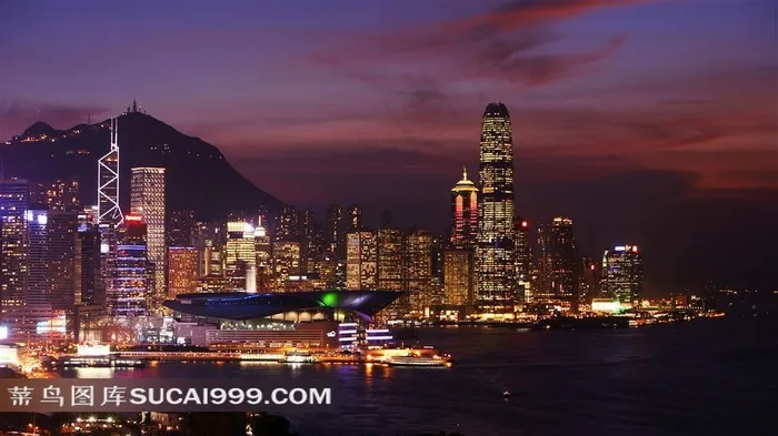 星光璀璨的城市迷人风景摄影