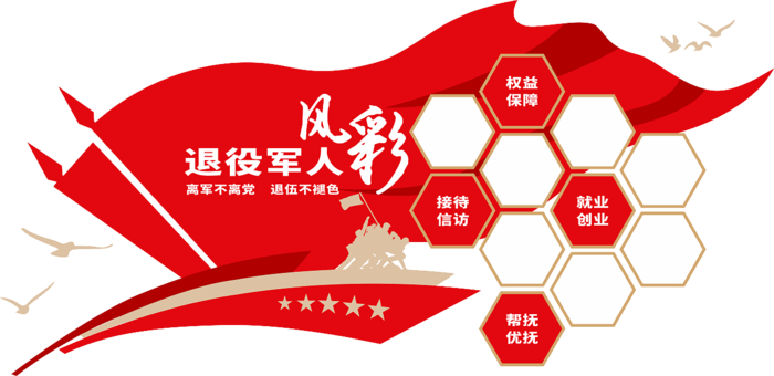 平面 红色 文化墙 海报