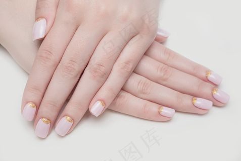 小香风美甲图片