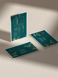 高端大气商务蓝色名片