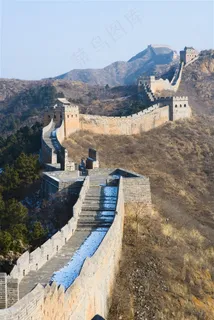 万里长城城墩图片素材