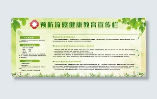 预防流感宣传展板