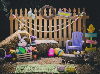 儿童照相拼接背景