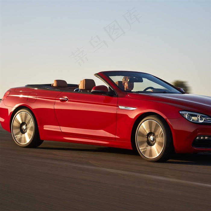 红色宝马650i高清图片