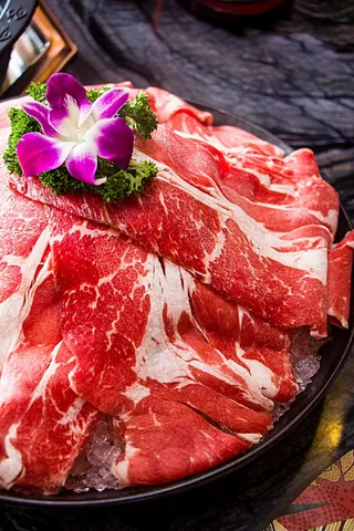 火锅菜品配菜肥牛卷肥牛肉涮牛肉