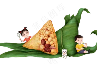 吃粽子的孩子
