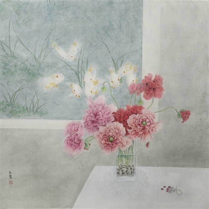 静物花卉工笔画