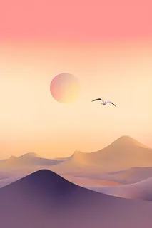 意境渐变故事落日背景