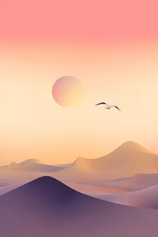 意境渐变故事落日背景