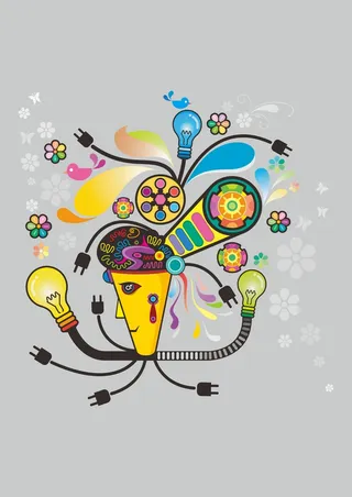 脑洞大开灯泡机器工业产品