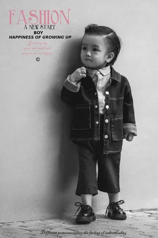 儿童潮童单片PSD模版120款