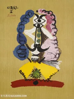 毕加索手绘抽象艺术挂画 毕加索手绘抽象艺术挂画