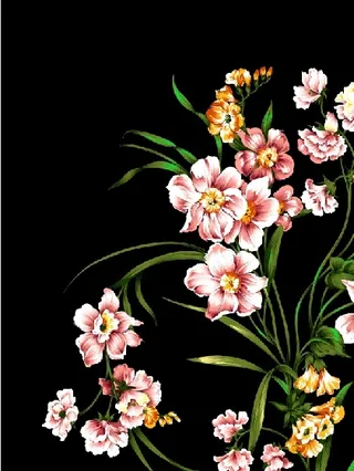 设计花鸟花卉背景墙