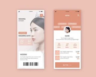 UI多页面包装展示手机APP交互界面样机长图概念PSD设计模板