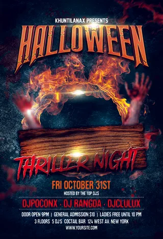 万圣节宣传海报