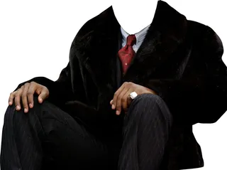 销售黑色西服证件照