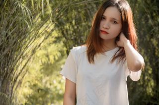 清新唯美可爱的女孩摄影图片