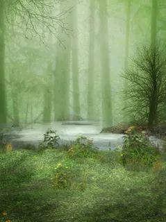 梦幻卡通森林图片下载