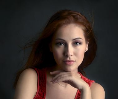 清新唯美可爱的女孩摄影图片