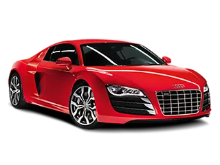 红色奥迪汽车png免抠素材图片