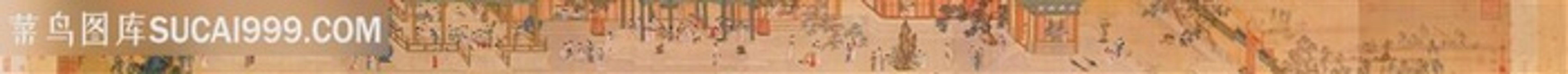 中国风界画明代仇英汉宫春晓图