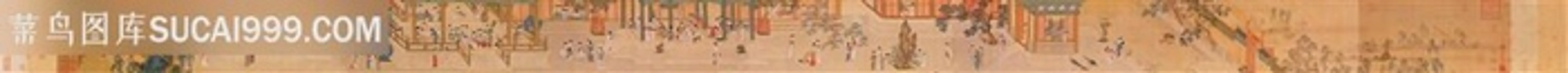 中国风界画明代仇英汉宫春晓图