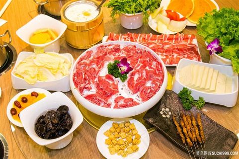 羊肉火锅配菜食料