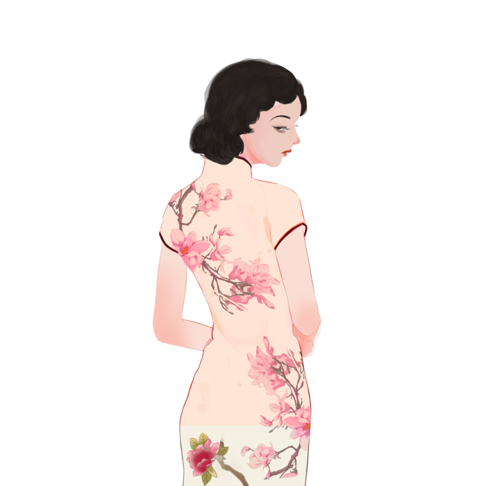 传统旗袍美女 (4)