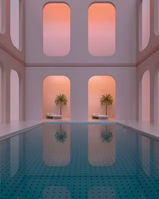 夏季游泳池背景