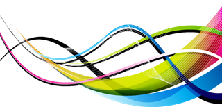 丝状线条渐变颜色科技kv主视觉