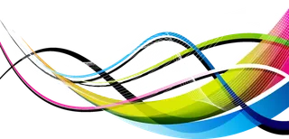 丝状线条渐变颜色科技kv主视觉